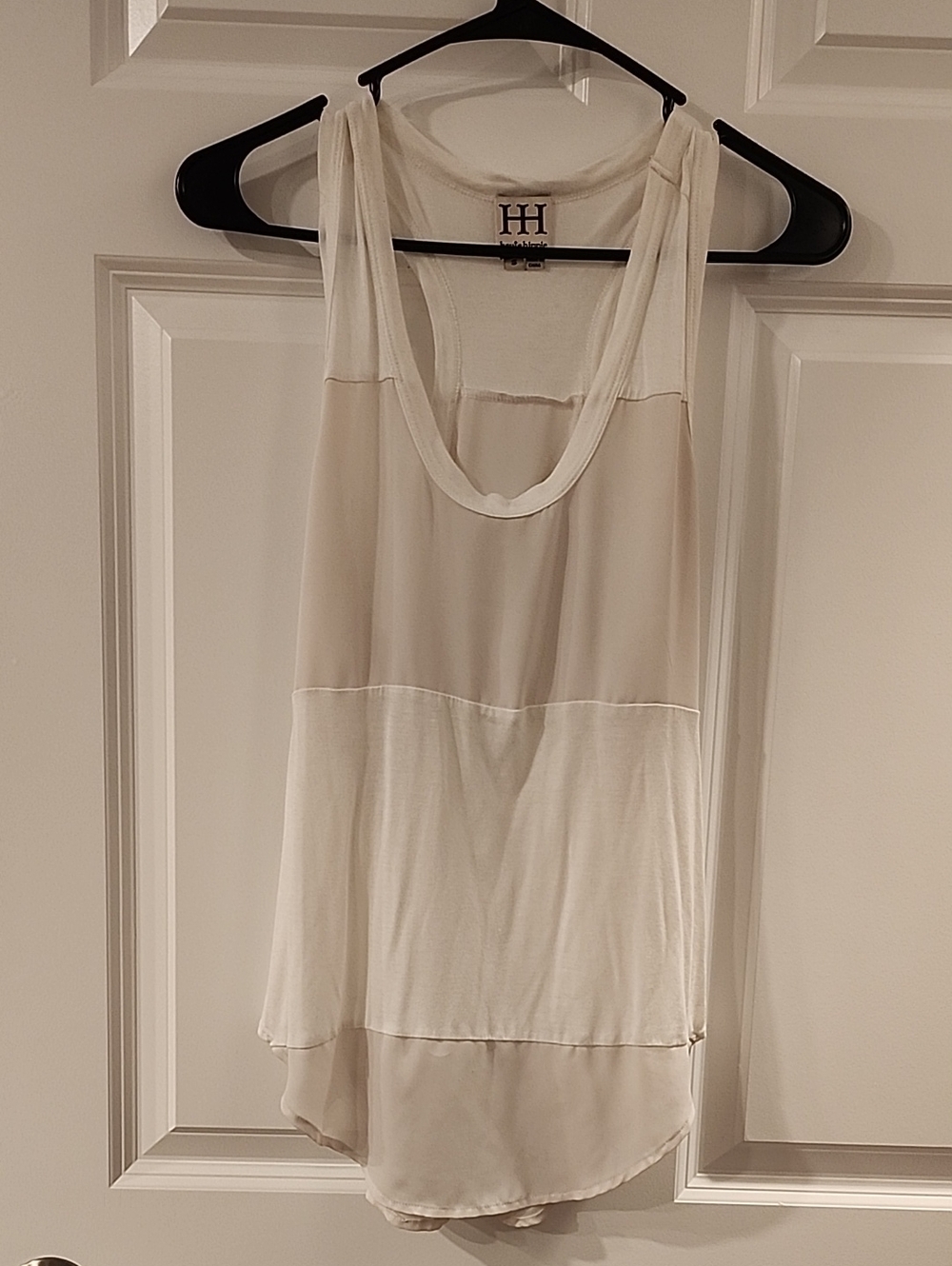 Haute Hippie Ivory/White Layered Tank Top Size Small!